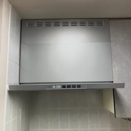 神奈川県横浜市泉区 交換後のレンジフード リンナイ LGR-3R-AP751SV