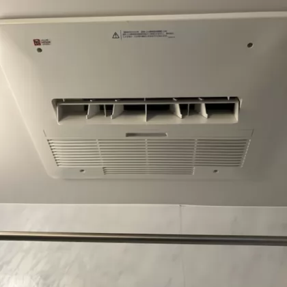 神奈川県茅ヶ崎市 交換後の浴室乾燥機 ノーリツ BDV-4106AUKNC-J3-BL