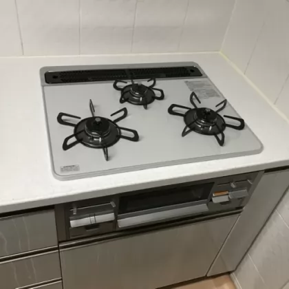 東京都小平市 交換後のビルトインガスコンロ パロマ PD-509WS-60CV
