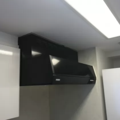 東京都文京区 交換後のレンジフード 富士工業 BFRS-3G-751R BK