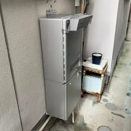大阪府泉大津市 交換後の給湯器 ノーリツ GT-C2472AW BL