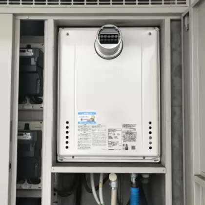 神奈川県海老名市 交換後の給湯器 ノーリツ GT-2470SAW-T BL