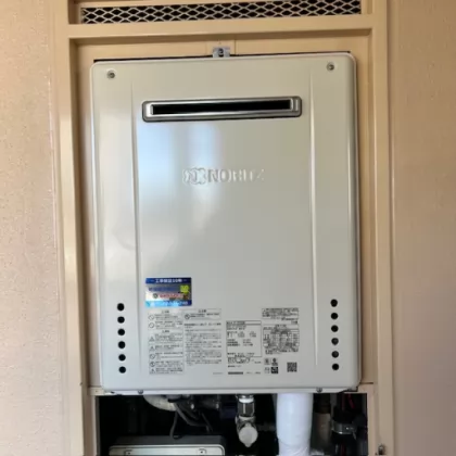 栃木県足利市 交換後の給湯器 ノーリツ GT-2070SAW BL