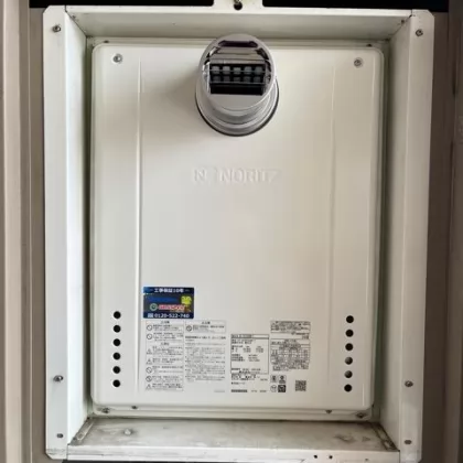 愛知県名古屋市緑区 交換後の給湯器 ノーリツ GT-2470SAW-T BL