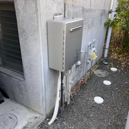 群馬県桐生市 交換後の給湯器 ノーリツ GT-C2472SAW BL