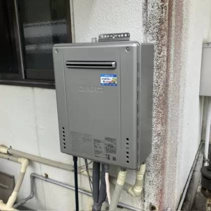 岐阜県美濃市 交換後の給湯器 ノーリツ GT-C2472AW BL