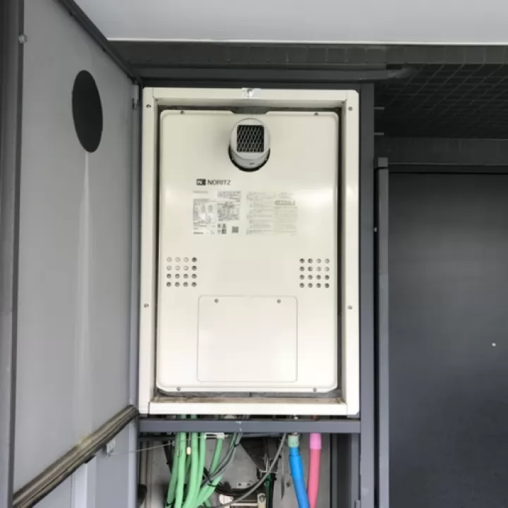 交換後の暖房熱源機（ノーリツ GTH-C2460AW3H-T-1 BL）