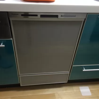 神奈川県横浜市緑区 交換後のビルトイン食洗機 パナソニック NP-45MD7S