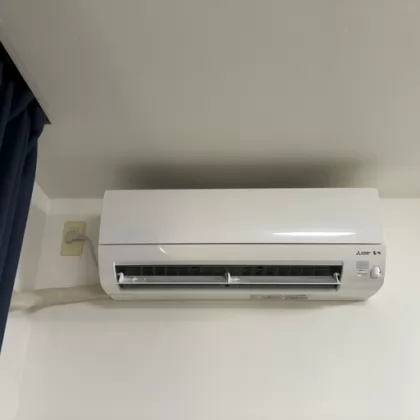 東京都文京区 交換後のエアコン 三菱電機 MSZ-AXV4024S-W