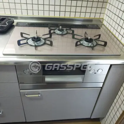 福岡県北九州市小倉南区 交換後のビルトインガスコンロ リンナイ RHS71W42J2RSTW