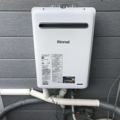 三重県津市 交換後の給湯器 リンナイ RUX-A2406W(A)-E