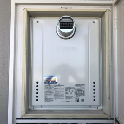 茨城県牛久市 交換後の給湯器 ノーリツ GT-2470SAW-T BL