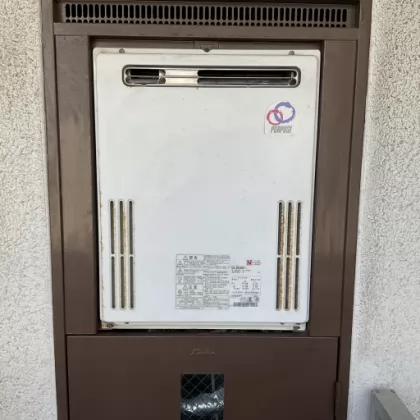 滋賀県彦根市 交換前の給湯器 パーパス GX-204AW