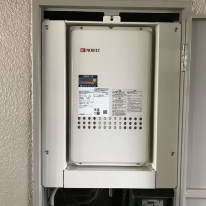 大阪府四條畷市 交換後の給湯器 ノーリツ GQ-1627AWX-TB-DX BL