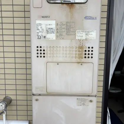 北海道札幌市東区 交換前の給湯器 ノーリツ GTH-C2448AW3H