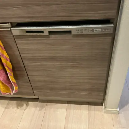 千葉県船橋市 交換前のビルトイン食洗機 パナソニック NP-45RS5W