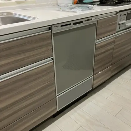 大阪府大阪市旭区 交換後のビルトイン食洗機 パナソニック NP-45RD9S