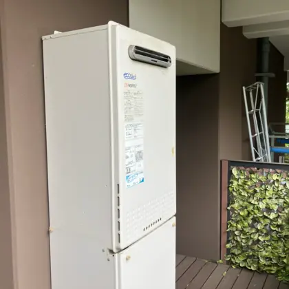 東京都中央区 交換前の給湯器 ノーリツ GQ-C5032WZQ