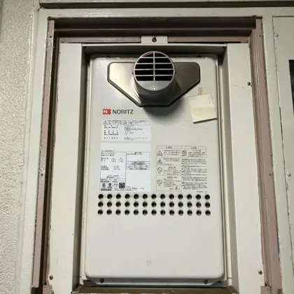 千葉県松戸市 交換前の給湯器 ノーリツ GT-2035SAWX-T BL