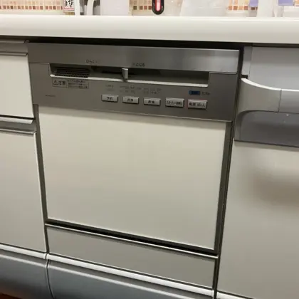 埼玉県さいたま市見沼区 交換前のビルトイン食洗機 パナソニック NP-P45V2PS