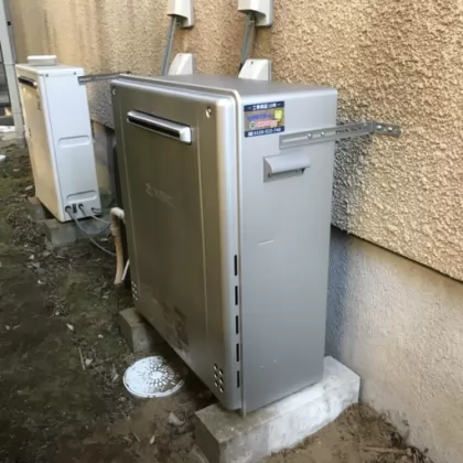 茨城県牛久市 交換後の給湯器 ノーリツ GT-C2472AR BL