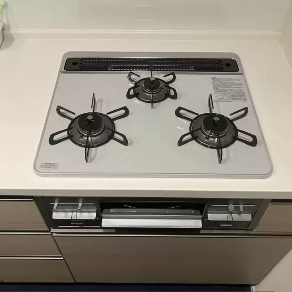 PD-509WS-60CVのビルトインガスコンロ交換工事
