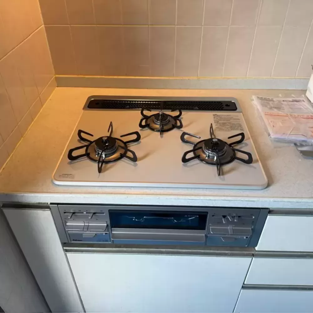 PD-509WS-60CVのビルトインガスコンロ交換工事