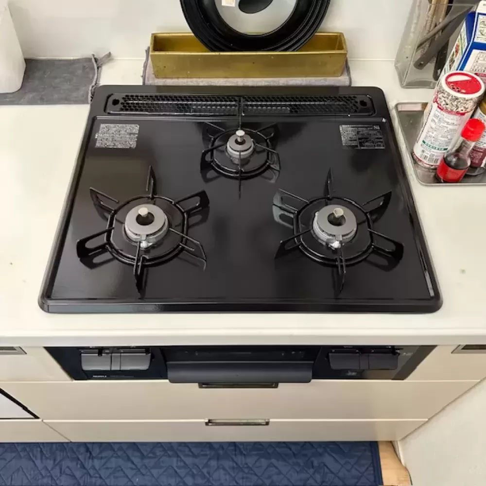 N3GT2RVQ1のビルトインガスコンロ交換工事