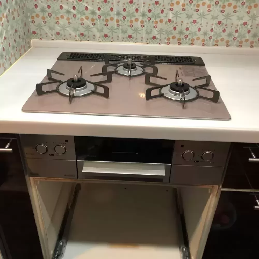 RHS31W42J2RSTWのビルトインガスコンロ交換工事