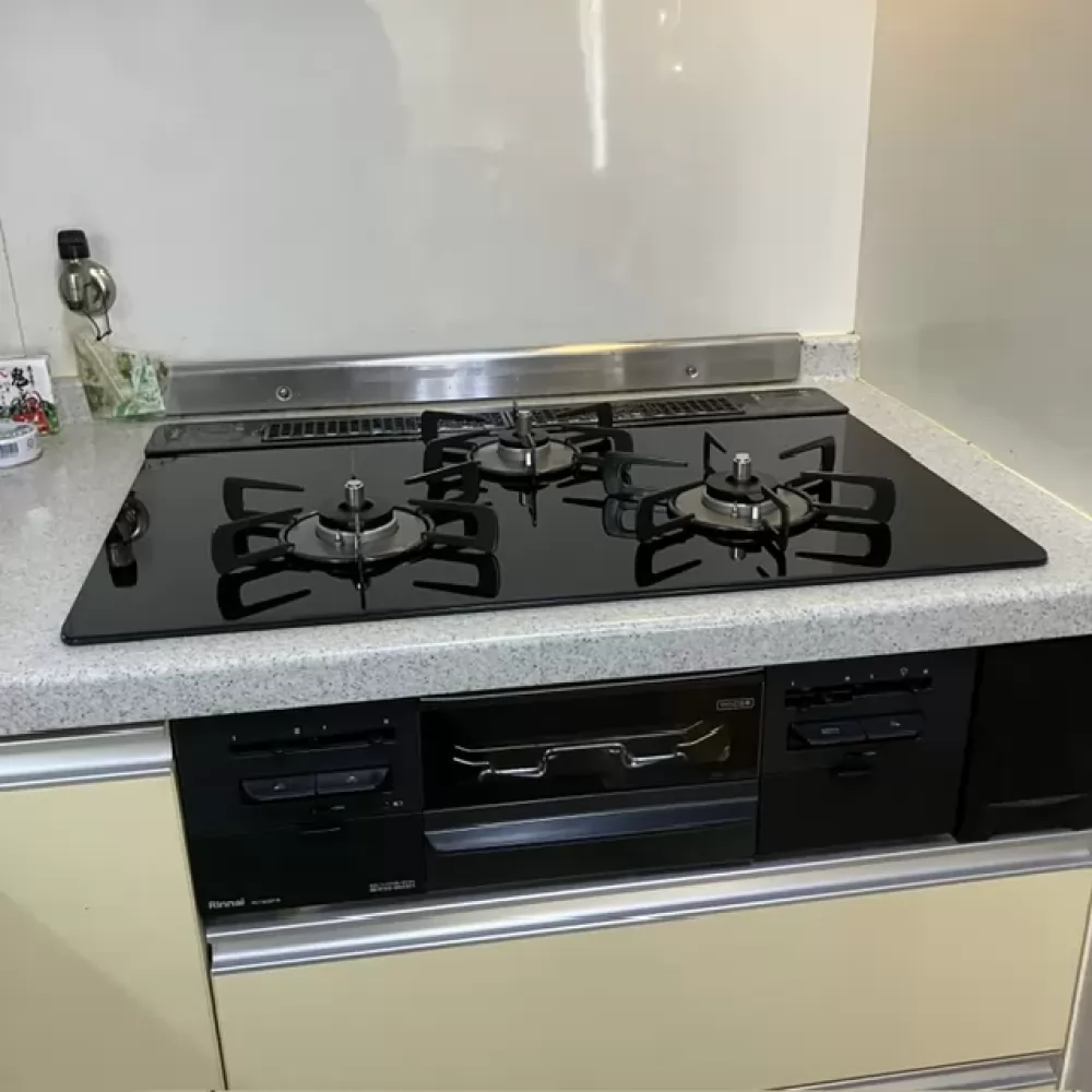 RS71W36T1RBWのビルトインガスコンロ交換工事