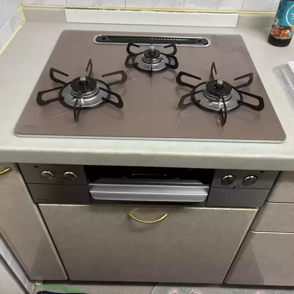 PD-893WS-U60GPのビルトインガスコンロ交換工事