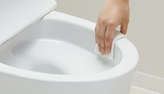 お掃除しやすい手洗い形状