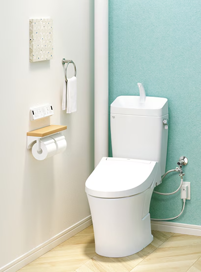 アメージュ便器 手洗付のトイレ空間(ピュアホワイト)