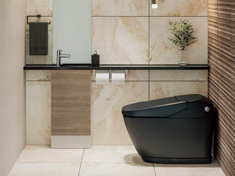 サティスX ノーブルブラックのトイレ空間